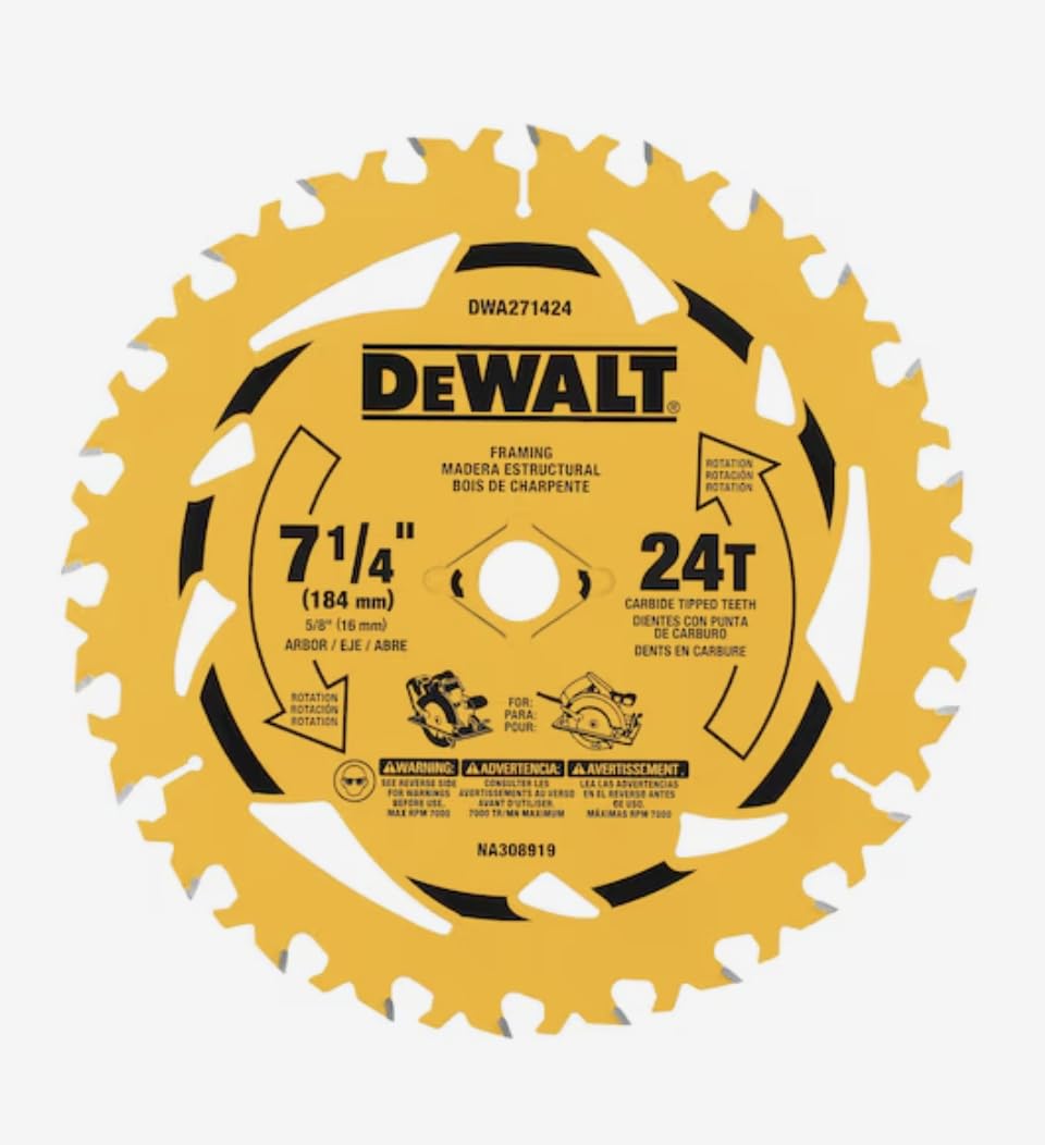 DEWALT 7-1/4 in 24T Worm Drive Blade 10-Pack