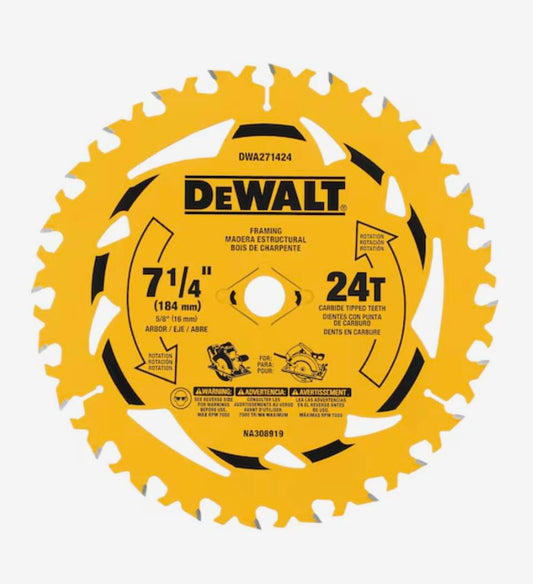 DEWALT 7-1/4 in 24T Worm Drive Blade 10-Pack