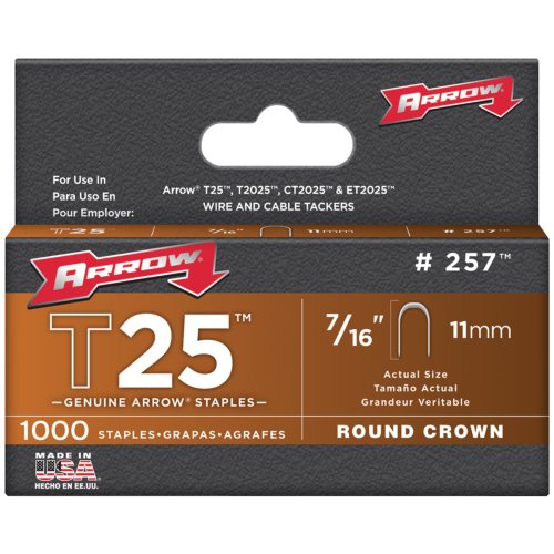 ARROW STAPLE T25 7/16" PK1000