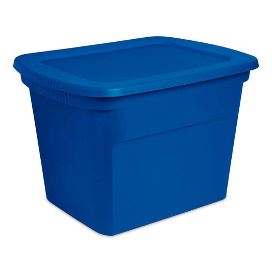 Sterilite 18 Gal./68 L Totes, Blue Morpho, 8