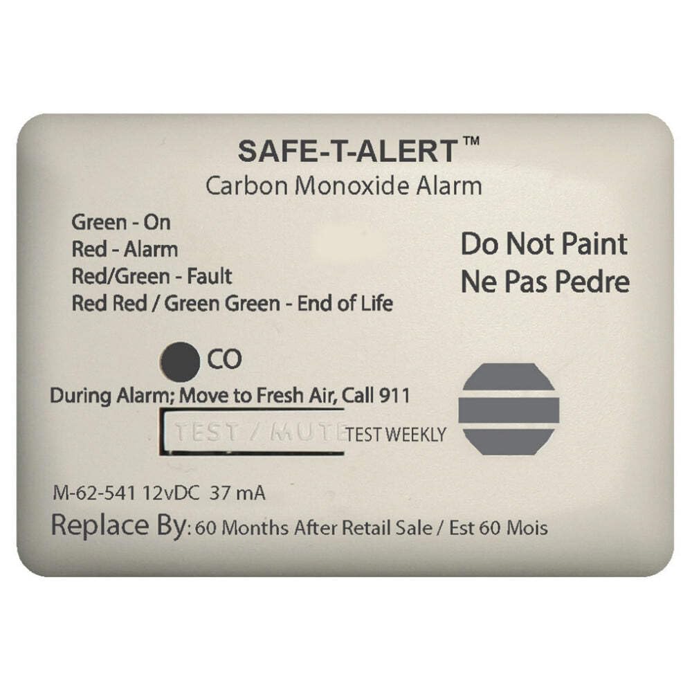 MTI Industries 62-541-MARINE-WT Marine CO Alarm White