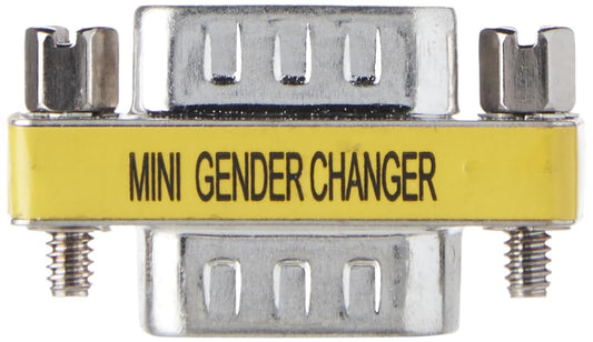 CableWholesale Serial Mini Gender Changer DB9 Male/Male