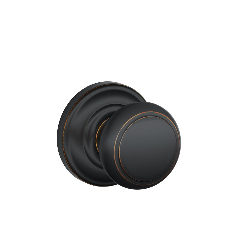 Schlage F170AND716AND Non-Turning Knob, Aged Bronze
