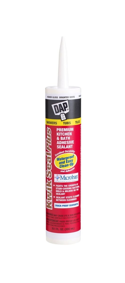 DAP CAULK ADH KTN BATH WHT 10.