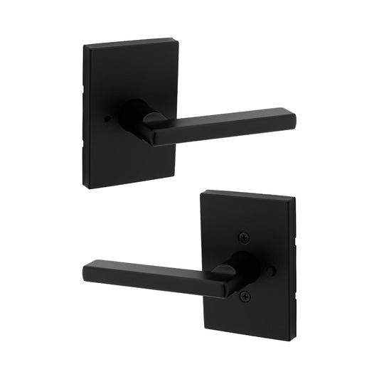 Kwikset Halifax Privacy Door Lever Matte Black