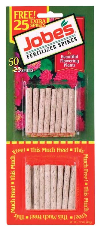 Jobes 5201T Flowering Plant Food Spikes 10-10-4 50 Pack