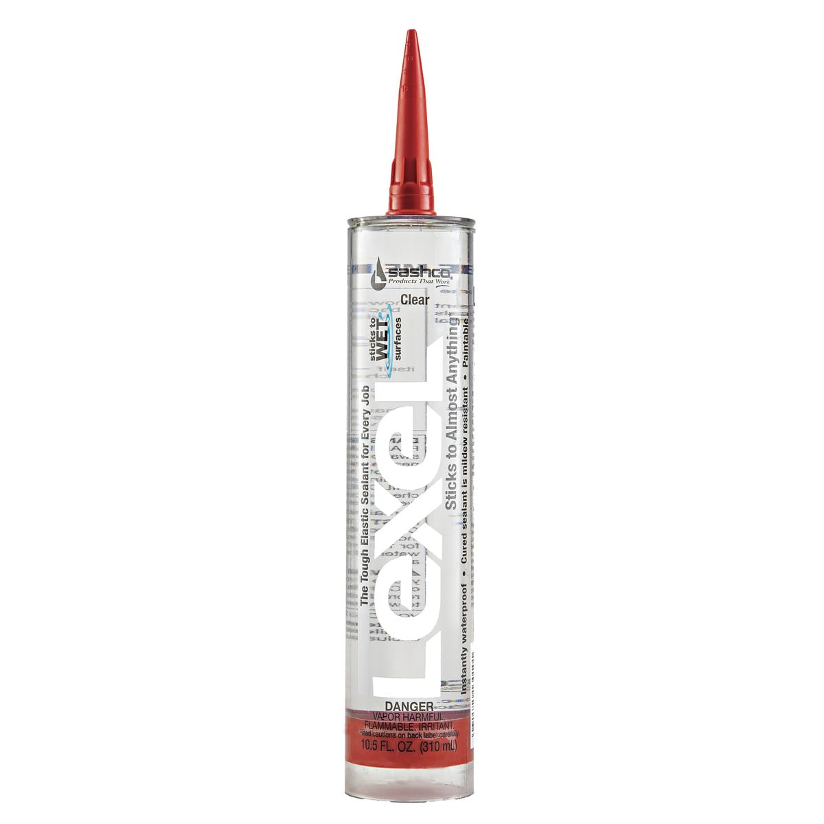 SASHCO CAULK LEXEL CLEAR 10.5O