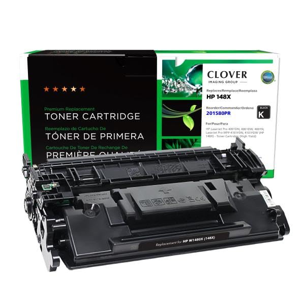 Clover Remanufactured Toner Cartridge HP 148X W1480X Black High Yield