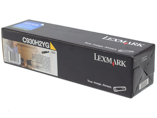 Original Lexmark C930H2YG 24000 Yield Yellow Toner Cartridge - Retail