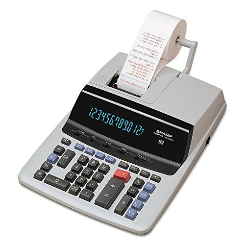 VX2652H Two-Color Printing Calculator, 12-Digit Fluorescent, Black/Red