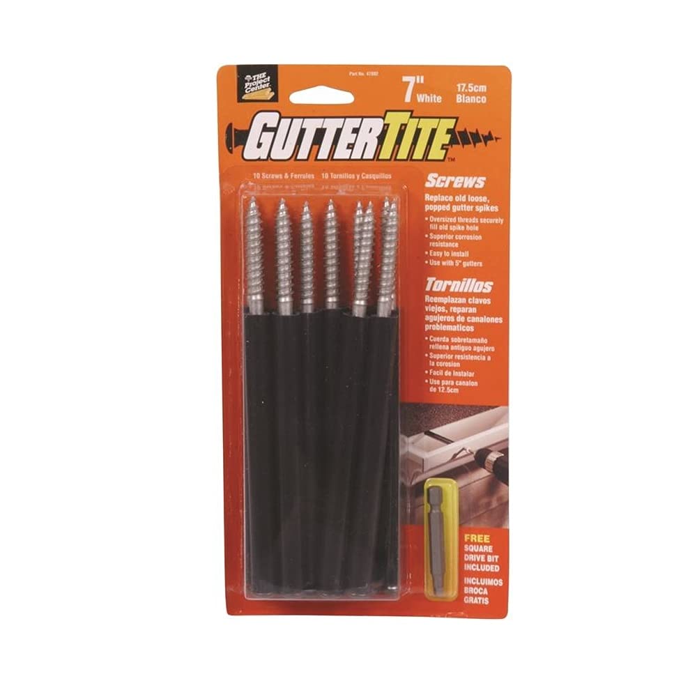 Hillman Gs0007wht47802 Gutter Tite Screw & Ferrule, 17.8in, White