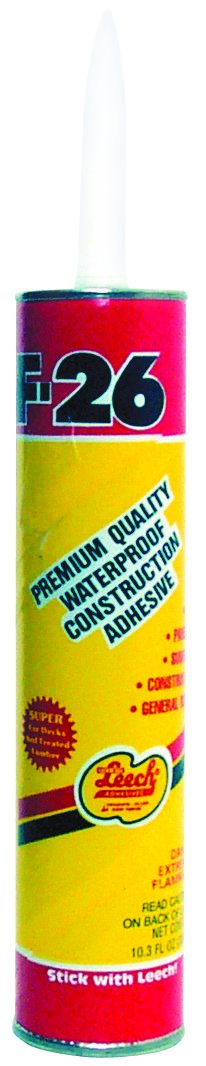 Leech Products F26-33-12 General Purpose Adhesive 10 oz