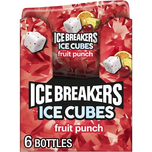 ICE BREAKERS Ice Cubes Fruit Punch Gum 3.24 oz 6-Pack