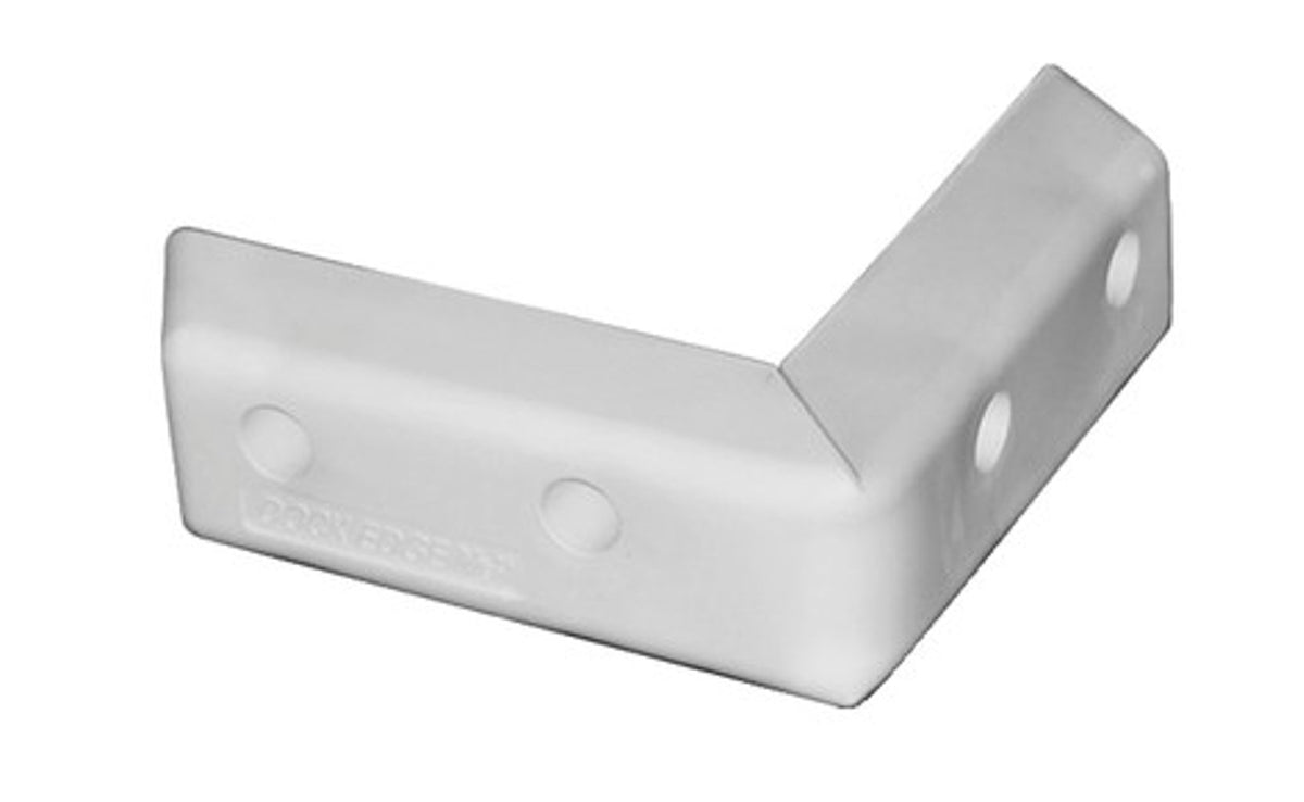 Dock Edge ProTech Corner Dock Bumper, 16" PVC, White