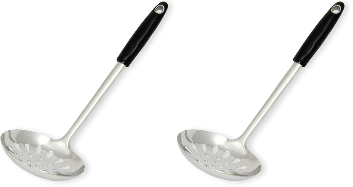 Chef Craft Heavy Duty Slotted Skimmer 13.75 Inch 2-Pack