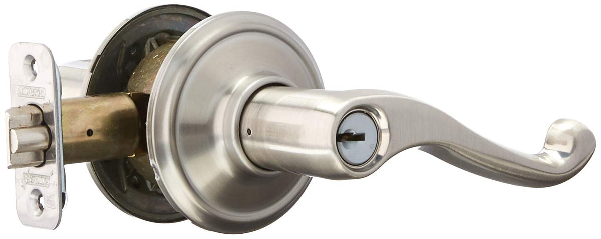 Schlage Flair Entrance F51FLA619 Satin Nickel