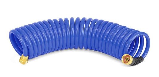 HoseCoil 25' 3/8" Self-Coiling Water Hose Blue
