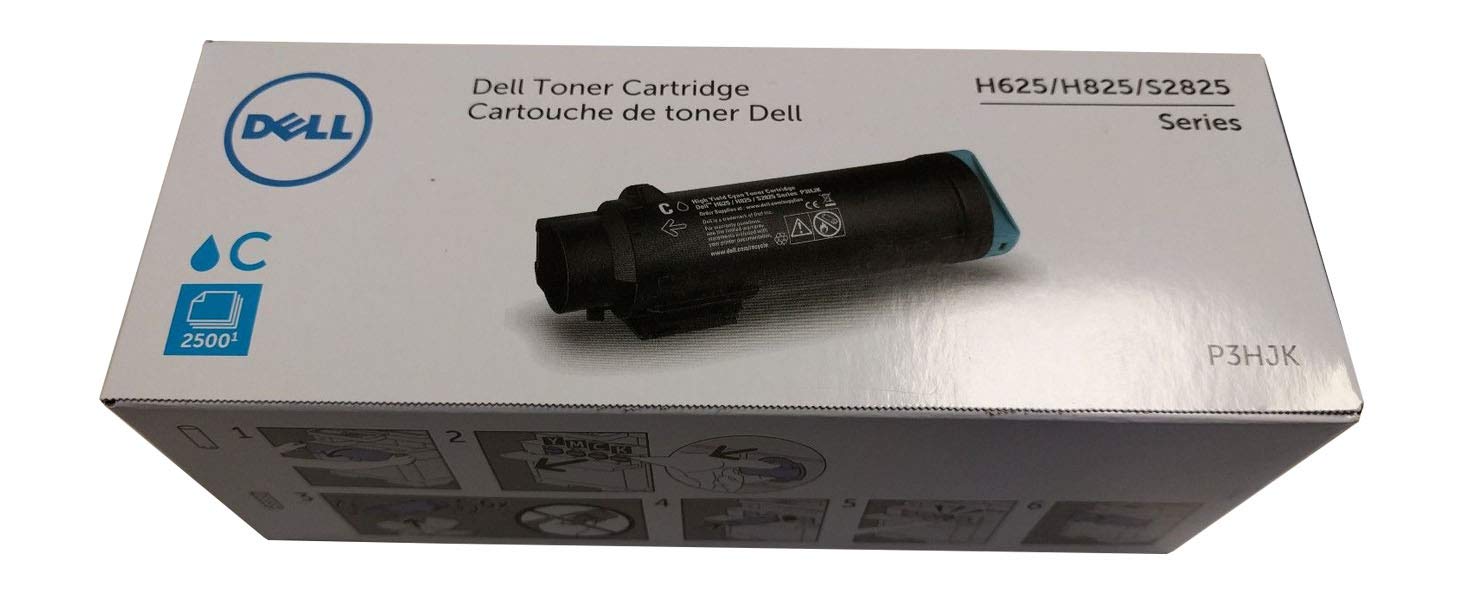Dell P3hjk High-Yield Toner, 2,500 Page-Yield, Cyan