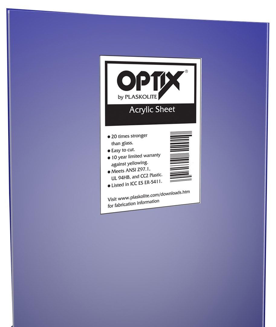 PLASKOLITE Acrylic Sheet 18x24 Clear