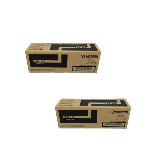 Kyocera TK-172 (TK172) Black Toner Cartridge 2-Pack for FS-1320D, FS-1370DN, P2135
