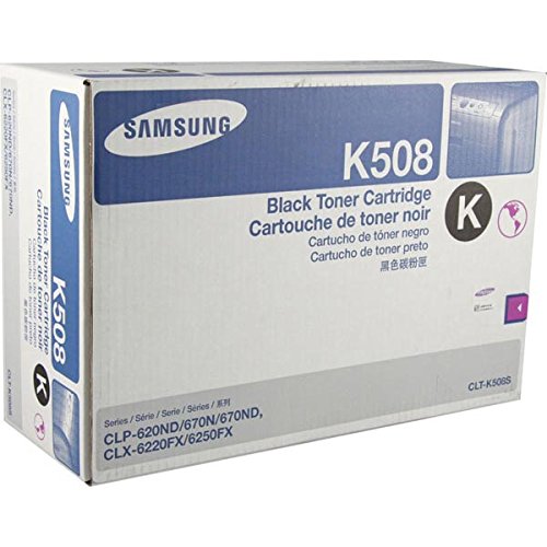 Samsung CLT-K508S OEM Toner - CLP-620ND 670ND CLX-6220FX 6250FX Black Toner (2500 Yield)