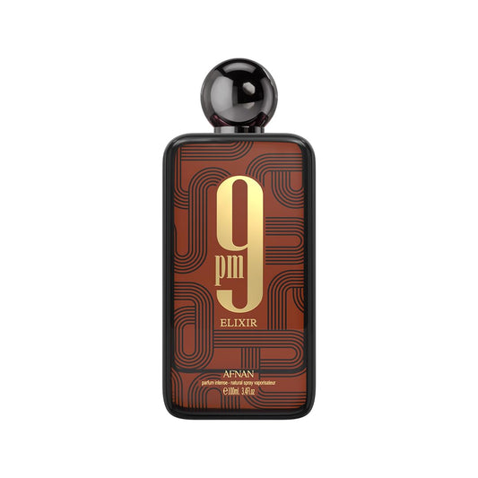 Afnan 9 PM Elixir Unisex Extrait de Parfum, 3.4 Fl. Oz