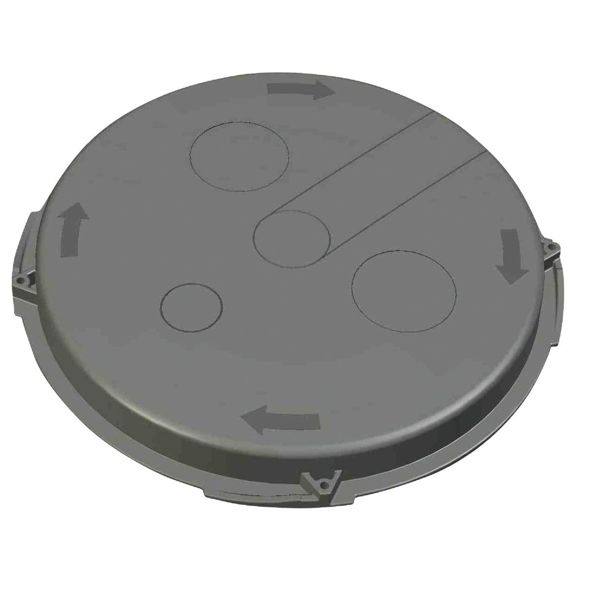 Advanced Drainage System Inc ADS Polyethylene Locking Sump Liner Lid - Total Qty: 1