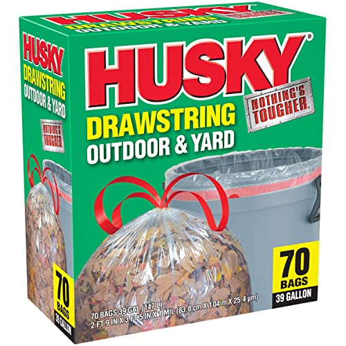 Poly-America HK39DS070C-M yd Bag, Clear, 39 gal, 3' 4 in L x 2' 9 in W x 1 Mil T