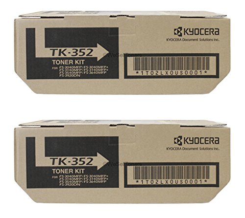 Kyocera TK-352 (TK352) Black Toner Cartridge 2-Pack