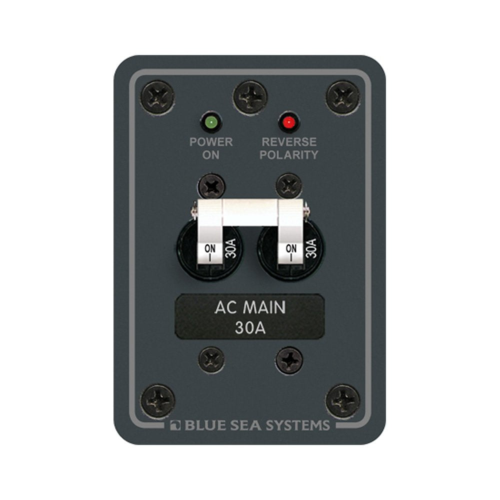 Blue Sea Systems 8077 AC Main Toggle Breaker Panel 30A