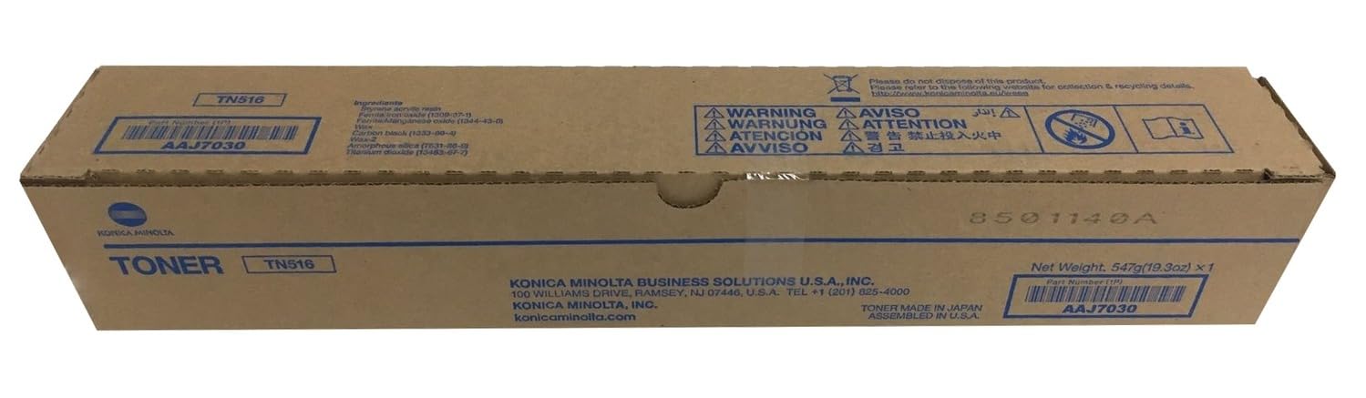Konica Minolta AAJ7030 TN516 Black Toner Cartridge 26K
