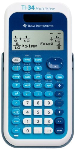 TI 34 Multi View Calc. Blue