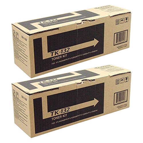 KYOCERA Tk132 Toner, 7200 Page-Yield, Black, Case of 2