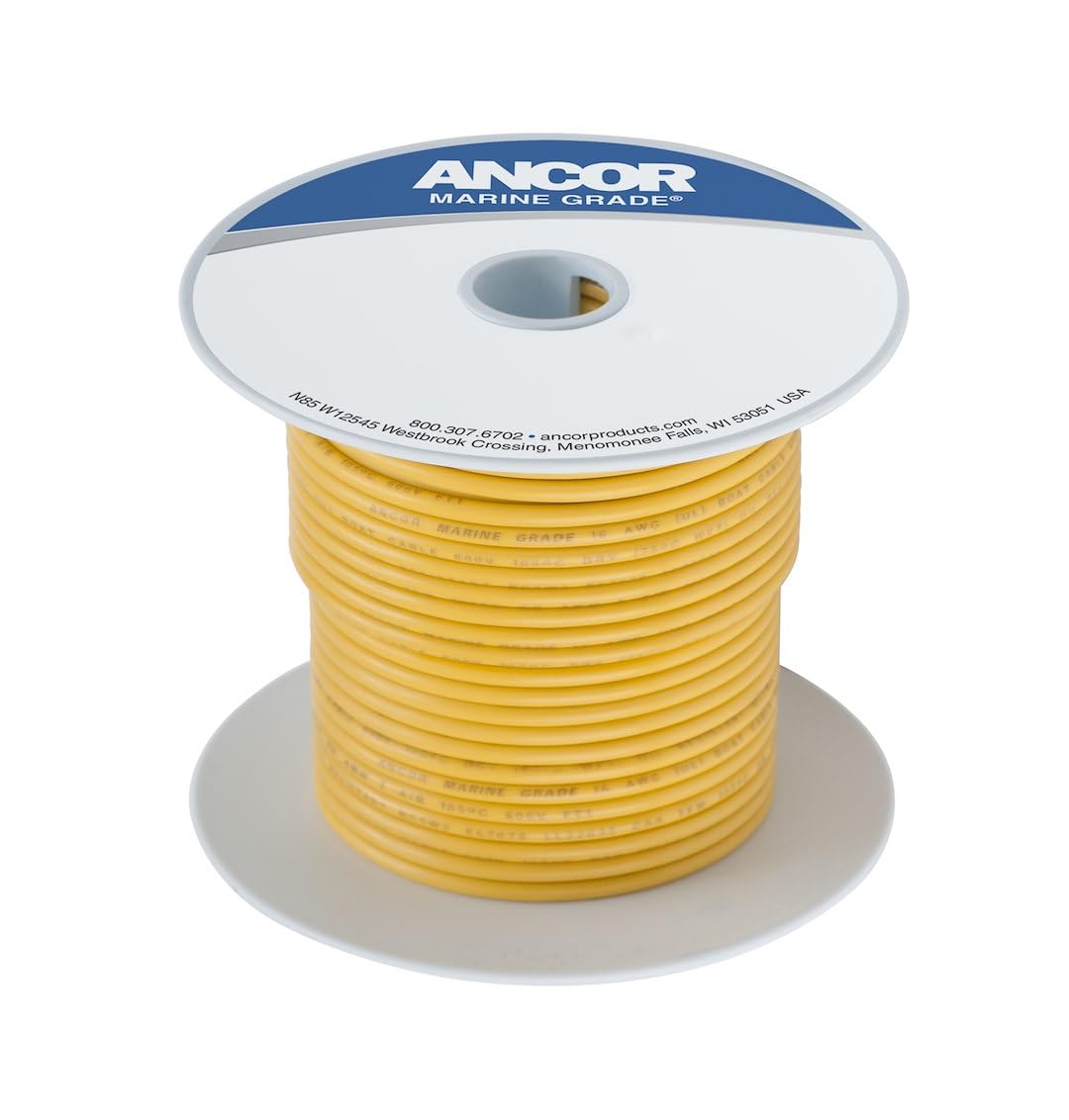 Ancor Yellow 16 AWG Primary Wire 100ft