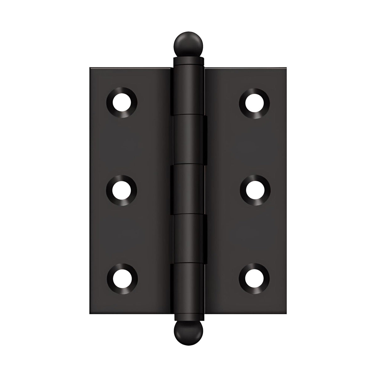 Deltana CH2520U10B Solid Brass Cabinet Hinge 2.5x2-Inch