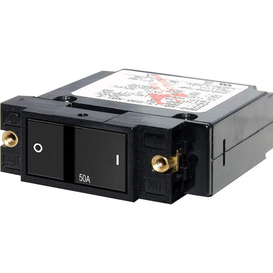 Blue Sea Systems 7408 A-Series Flat Rocker Single Pole 50A Circuit Breaker