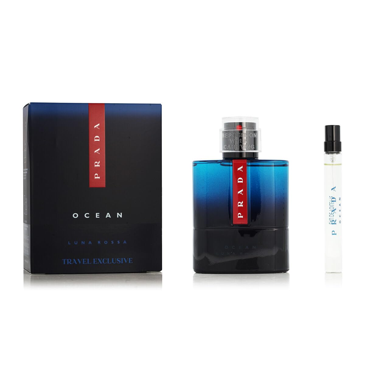 Prada Luna Rossa Ocean Set EDT 3.3 Oz & 0.34 Oz