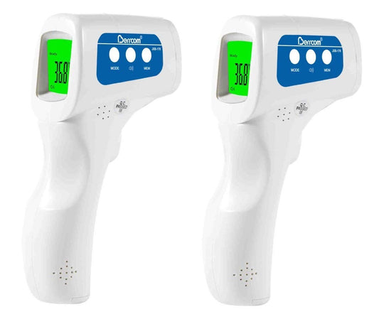 Berrcom No-Contact Infrared Forehead Thermometer Twin Pack