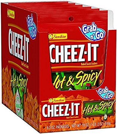Kellogg's Cheez-It Hot & Spicy Crackers 3 Oz 6 Pack