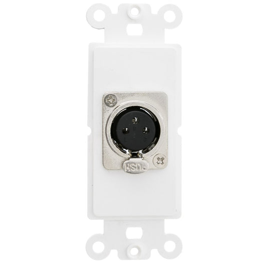 CableWholesale Decora Wall Plate Insert XLR Female