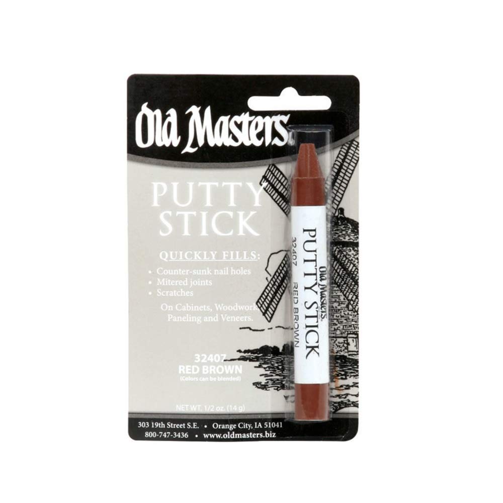 Old Masters Red Brown Putty Stick 6Pk