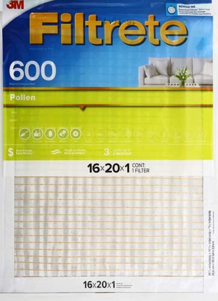 3M Filtrete Air Filter 16x20x1 600MPR