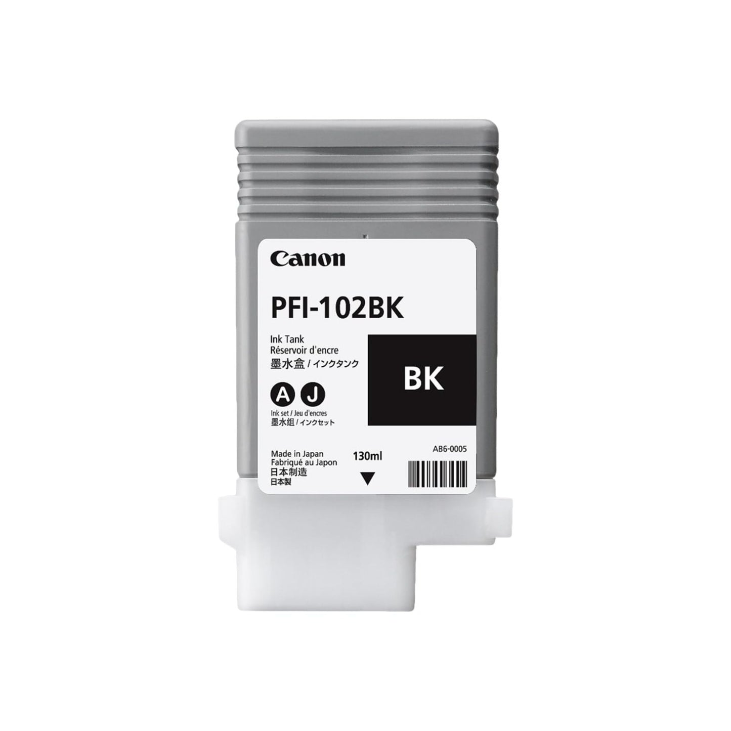 Canon PFI-102BK Black Ink Cartridge 130ml