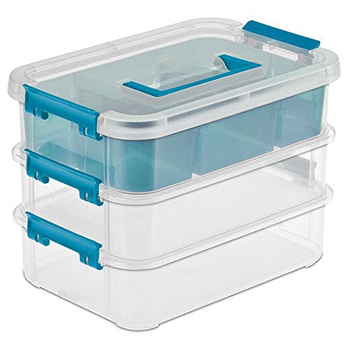 Sterilite Hand Box Tray 3 Layer Clear