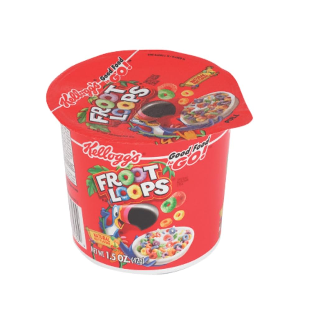 Kellogg's Froot Loops Cereal Cup 1.5oz 6ct