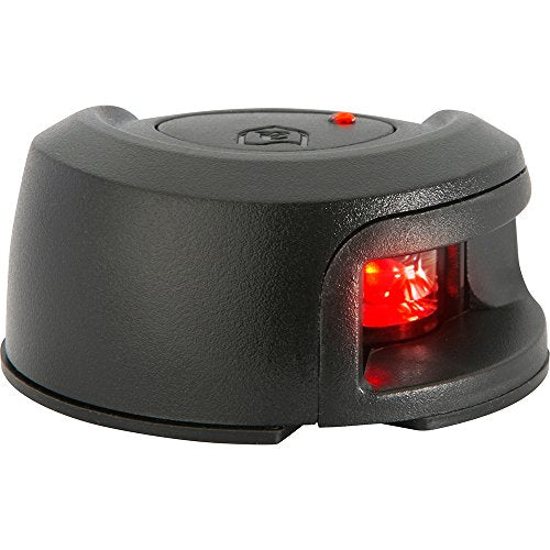 Attwood Deck Mount LED Nav Light, 2 NM, Red, Black