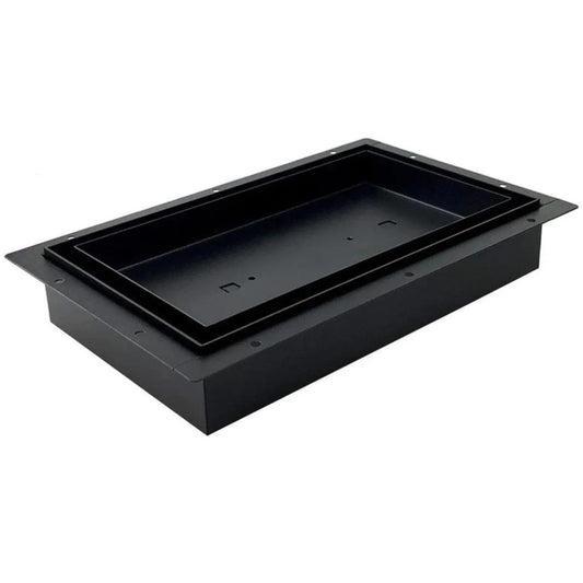 Fittes Flush Floor Vent [Luxe], Minimalist Solid Steel HVAC Air Return Register Cover, Customizable Modern Adjustable Airflow Solution for Home Floor, Damper Included – 6"x10" – Matte Black