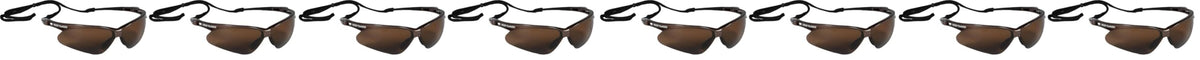 Jackson Safety V30 Nemesis Polarized Safety Glasses (2, Brown Frame with Polarized Brown Lens)