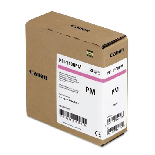 Canon PFI-1100 0855C001AA Standard Ink (Photo Magenta) in Retail Packaging