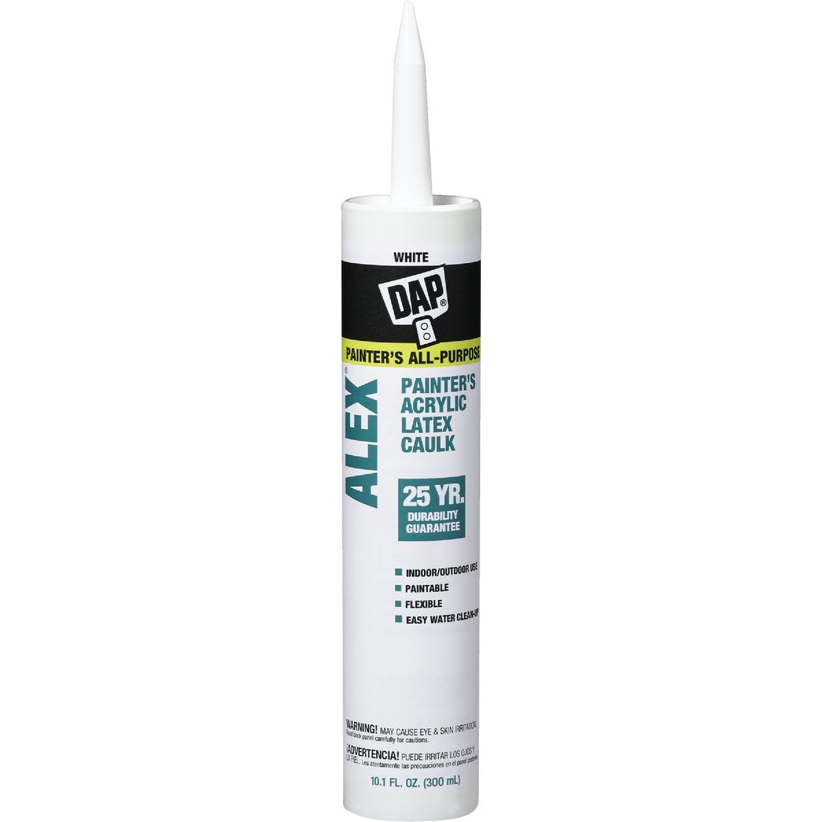 DAP CAULK WHT ACRL LT 10.1OZ